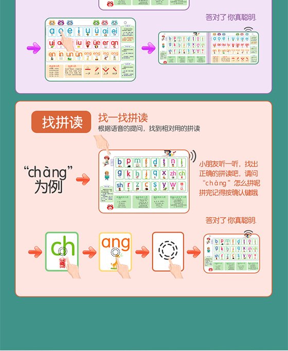 会说话的汉语拼音宝宝启蒙衔接拼音学习有声书学前班2-6岁早教书_0a8e5e91.jpg
